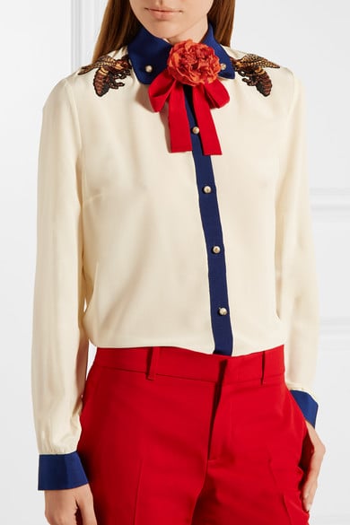 Gucci flower brooch hot sale