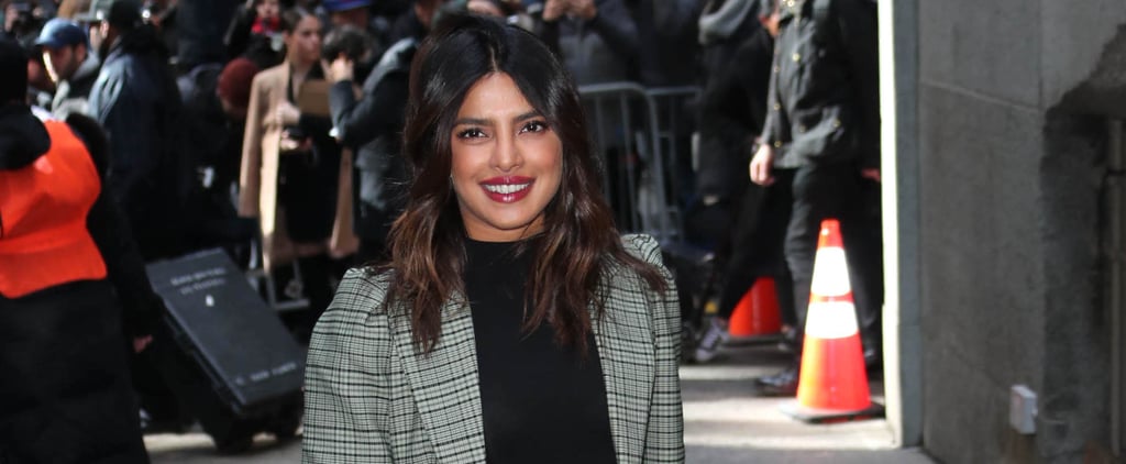 Priyanka Chopra Plaid Michael Kors Skirt Suit 2019