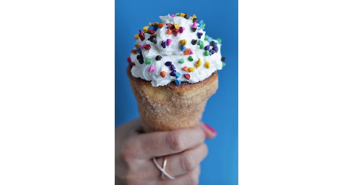 Churro Doughnut Ice Cream Cones Homemade Ice Cream Cone and Bowl