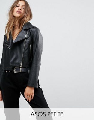 ASOS Petite Ultimate Leather Look Biker Jacket