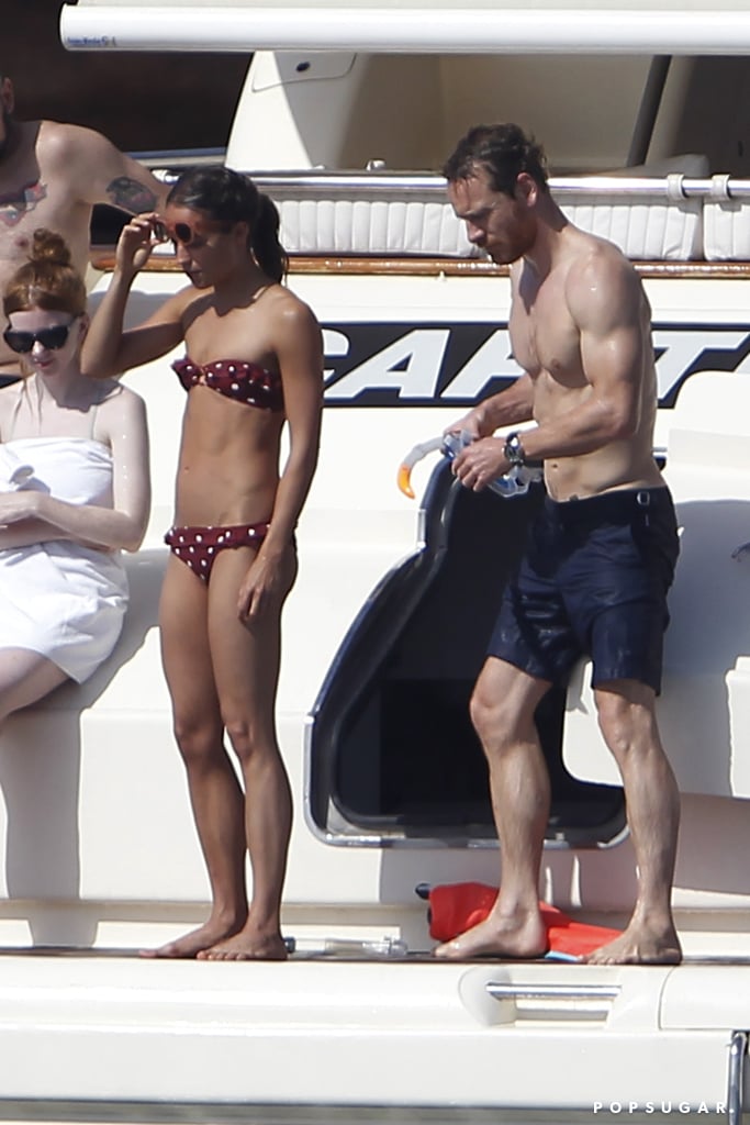 Michael Fassbender and Alicia Vikander in Spain July 2017