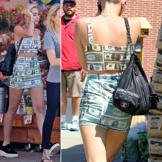 Miley Cyrus Bares Midriff with Money Dress!: Photo 2908623 | Miley ...