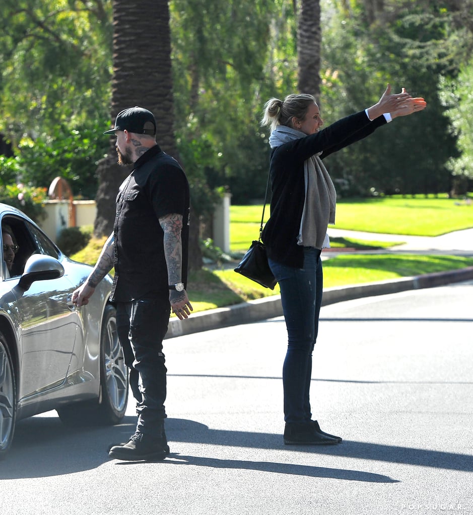 Cameron Diaz and Benji Madden PDA May 2015