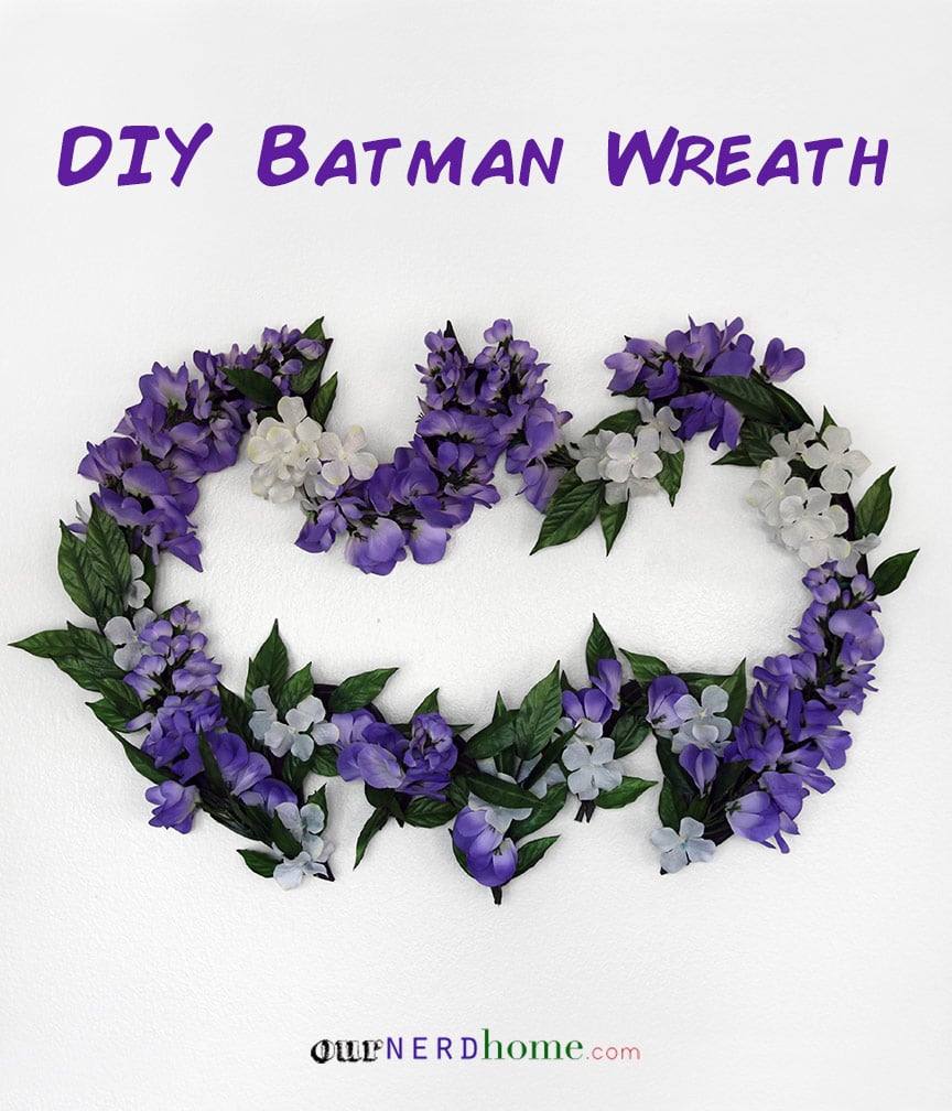 DIY Batman Wreath