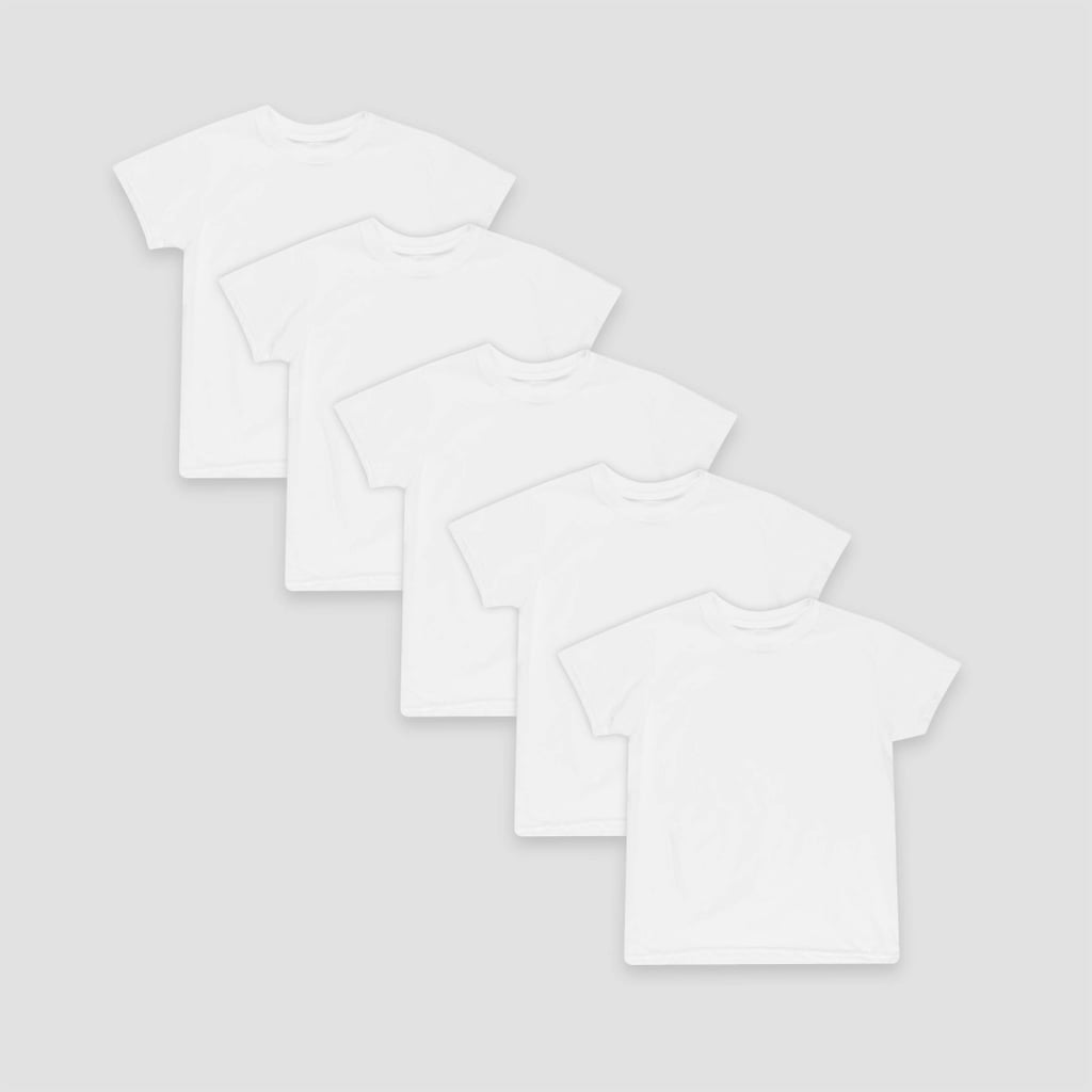 Best Cyber Monday Kids' Apparel Deals at Target: Hanes Boys' 5-Pack Crew Neck T-Shirts