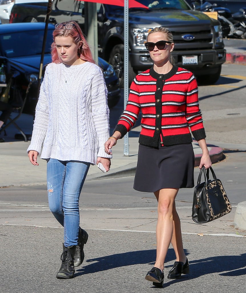 Reese Witherspoon and Ava Phillippe Going to Nail Salon