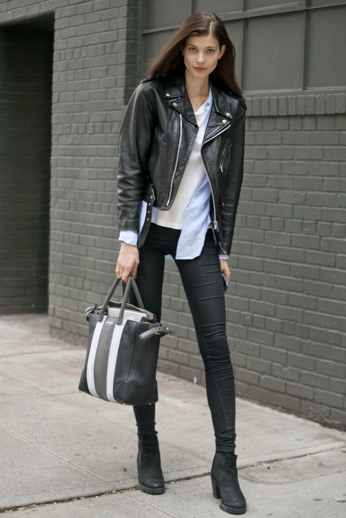 The model off-duty uniform in action. | Model Street Style at NY ...