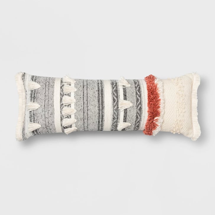 Get the Look Tufted Multifringe Oversize Lumbar Pillow Target Home Spring Collection 2019