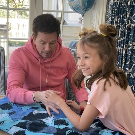 Mark Wahlberg's Daughter Does His Nails and Makeup | Video