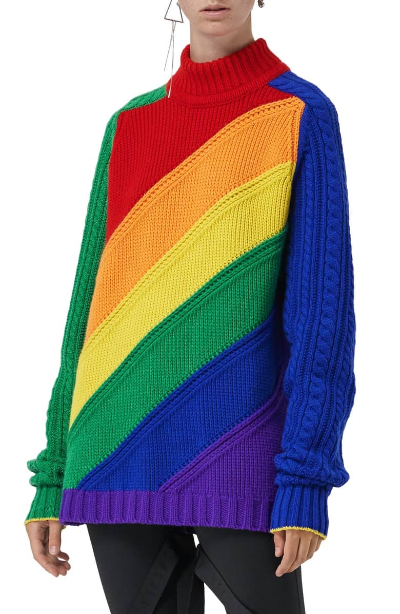 Burberry Rainbow Knit Wool & Cashmere Sweater | 50+ Rainbow Gifts That Are Straight-Up Magical — Totally Meant For Grown-Ups POPSUGAR Fashion Photo 53