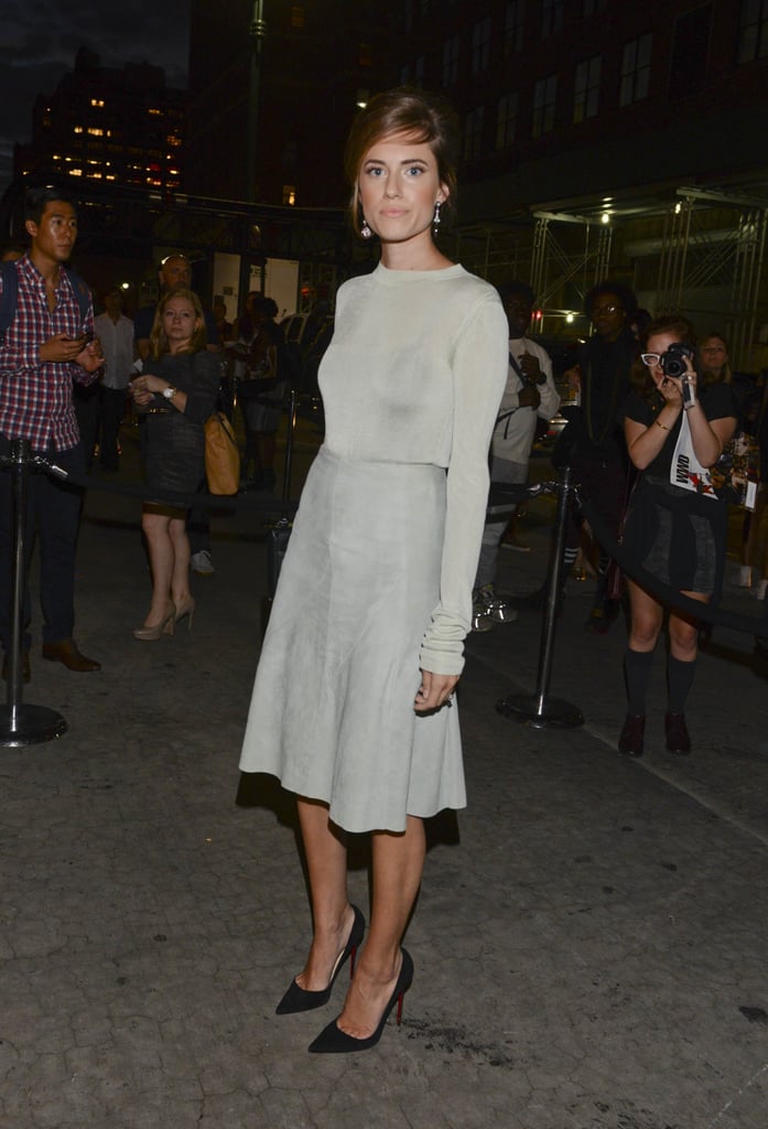 Girls star Allison Williams attended the Rag & Bone show on Monday.