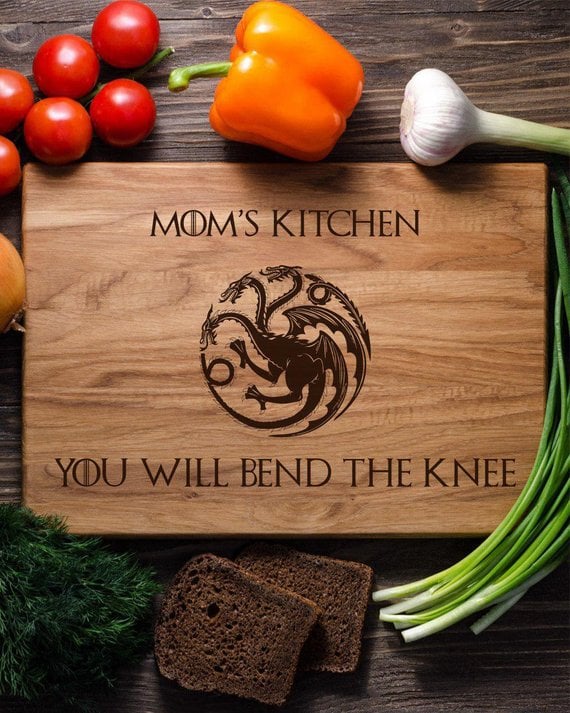 Bend the Knee Cutting Board