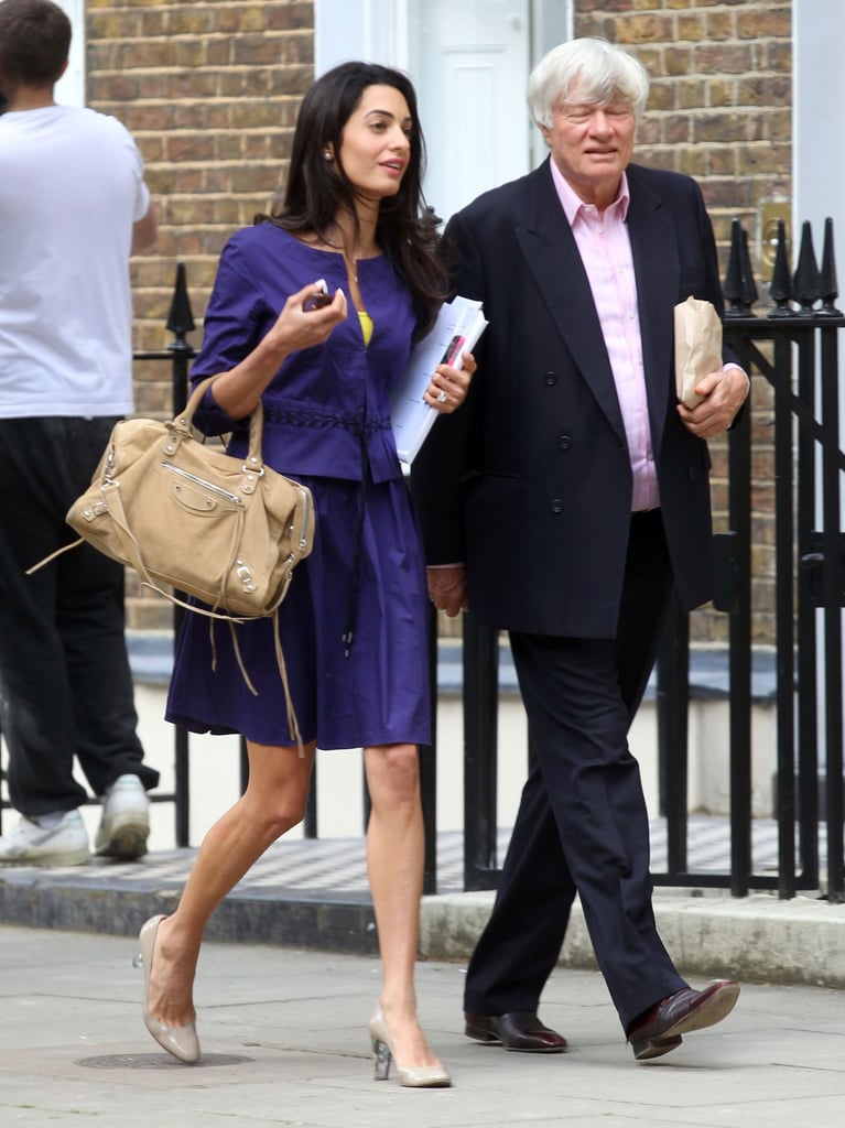 Amal Alamuddin Working in London