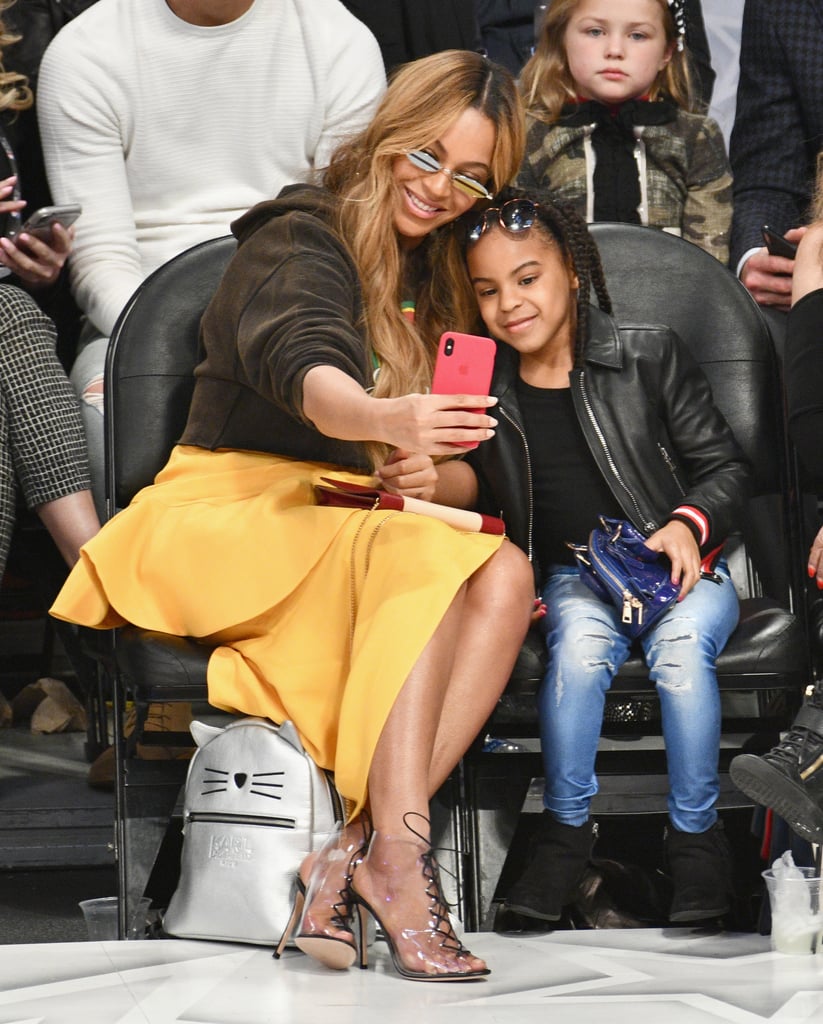 Beyonce and Blue Ivy at the NBA All-Star Game 2018