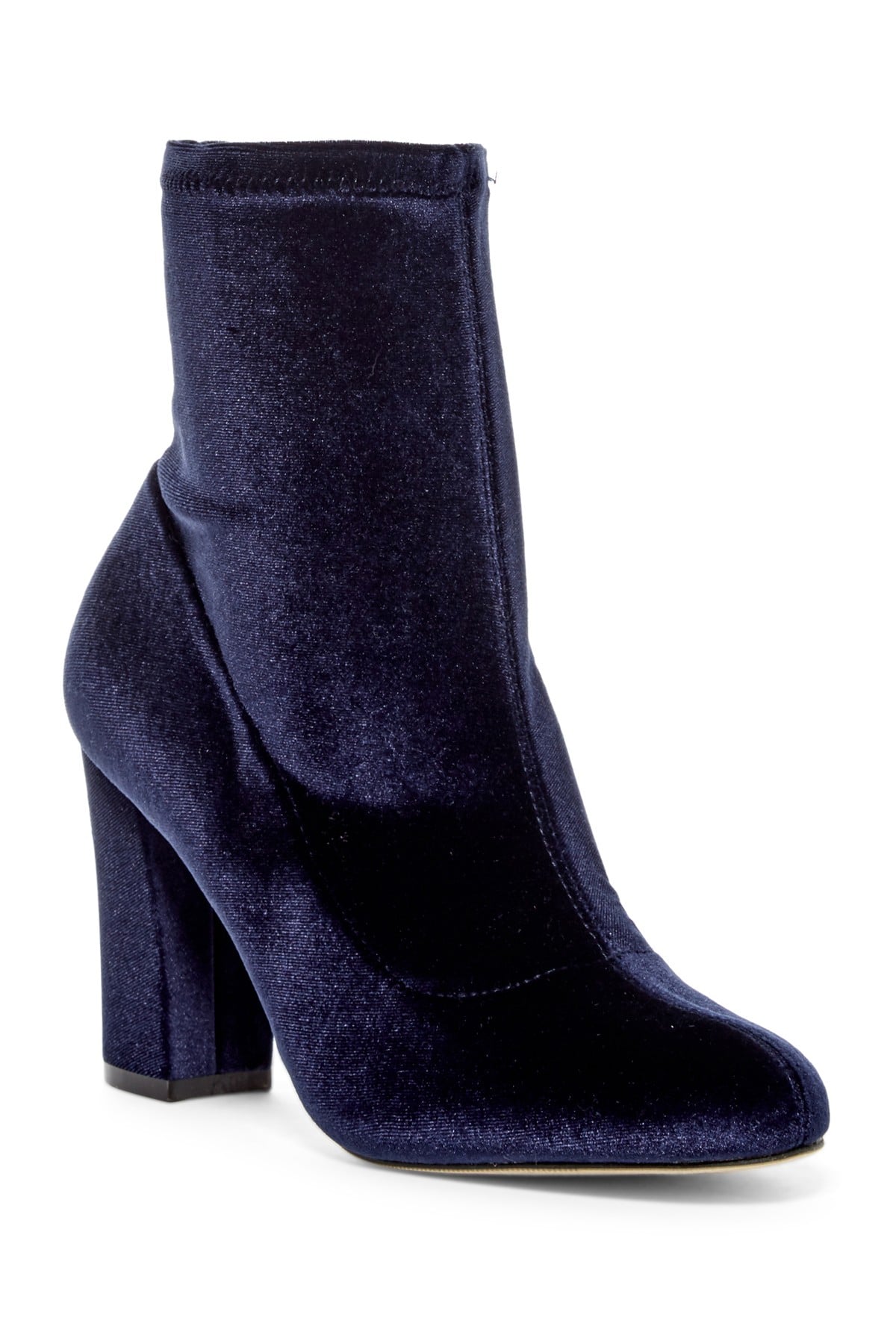 Sam edelman blue velvet booties discount
