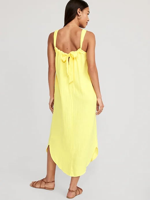 A Shirred Maxi Dress