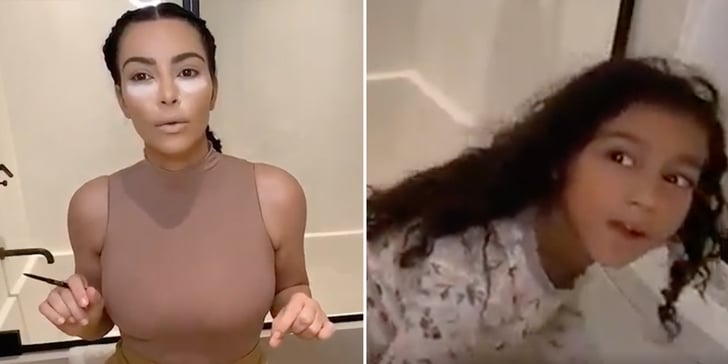 Kim Kardashian Hides In The Bathroom From North West