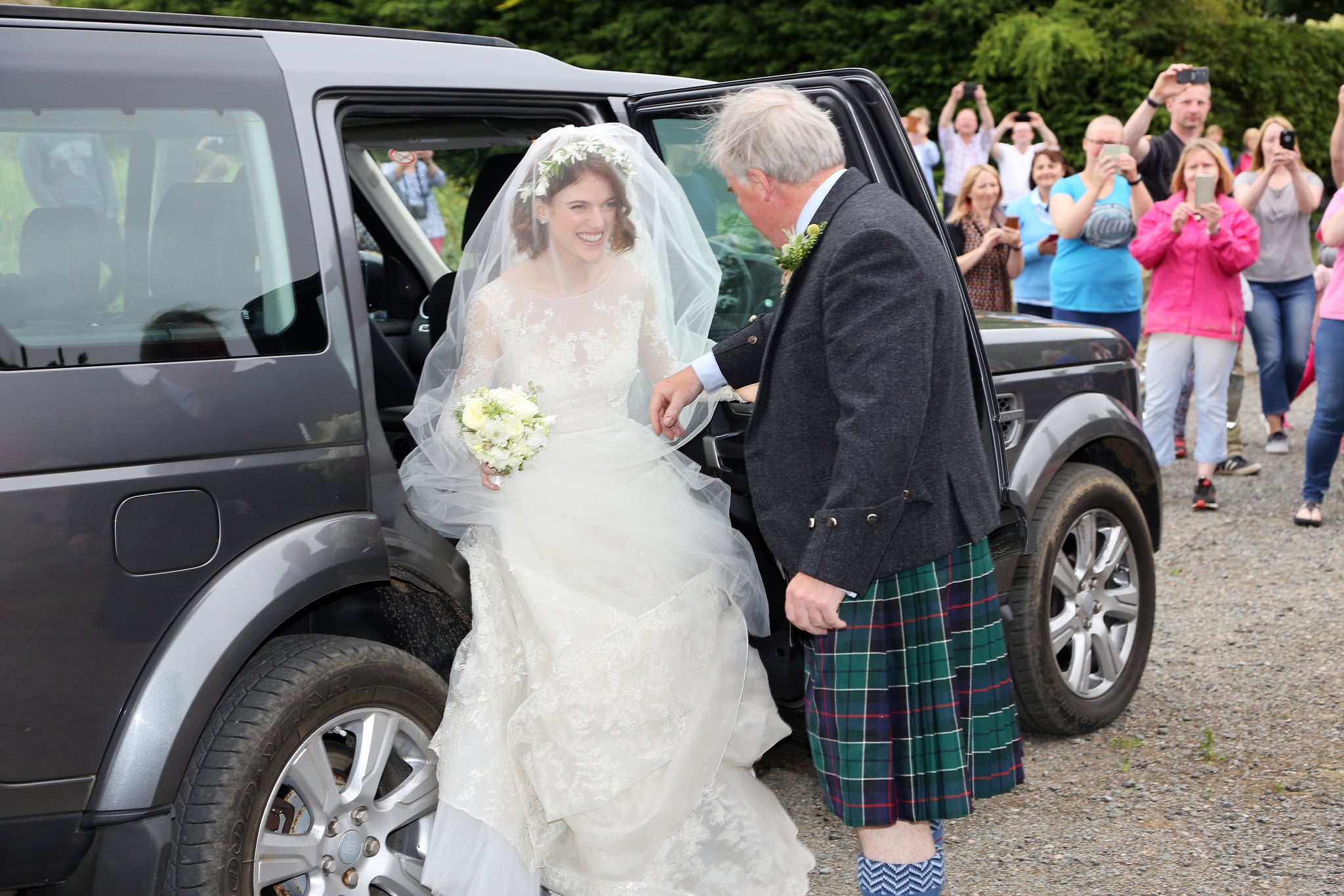 Rose leslie discount wedding dress designer