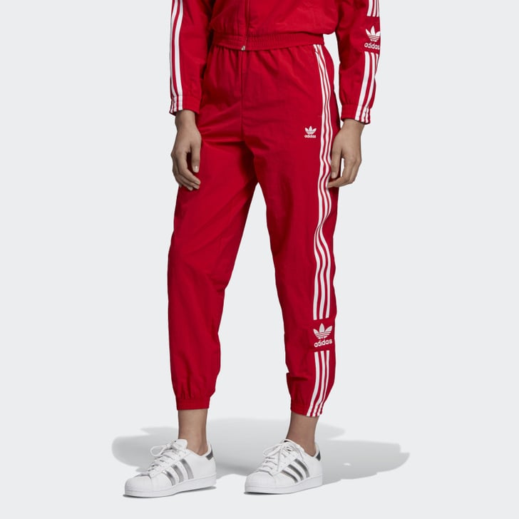 Adidas Track Pants — Red | Ways to Wear High-Waisted Sweatpants ...