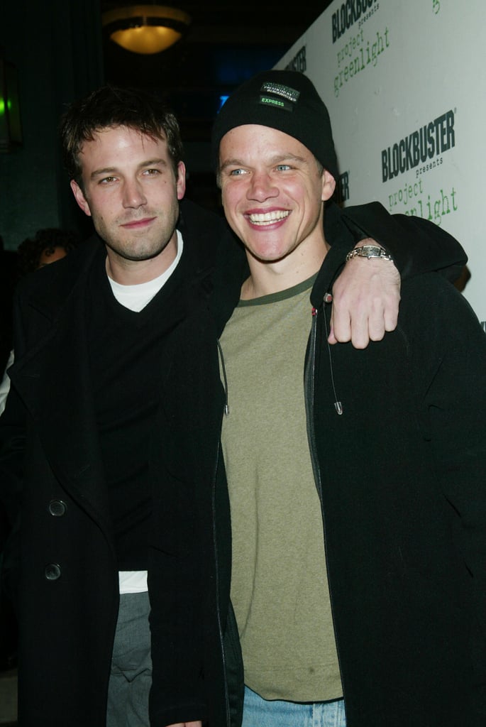 Ben Affleck and Matt Damon arrived at the Project Greenlight winners announcement party at the 2003 Sundance Film Festival.