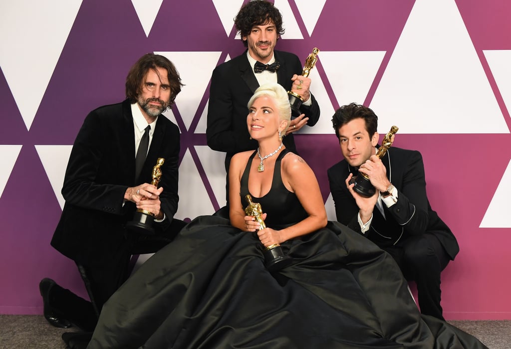 Pictured: Andrew Wyatt, Anthony Rossomando, Mark Ronson, and Lady Gaga