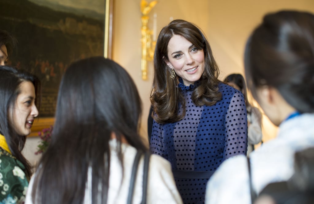 Kate Middleton in Saloni Gown at Palace Reception