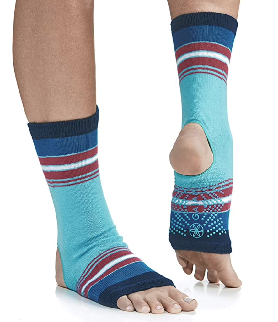 Best Grip Socks: Gaiam Yoga Sock Anklets — Grippy Leg Warmer
