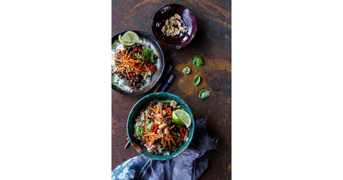 Thai Basil Beef and Lemongrass Rice Bowls Fast and Easy GlutenFree