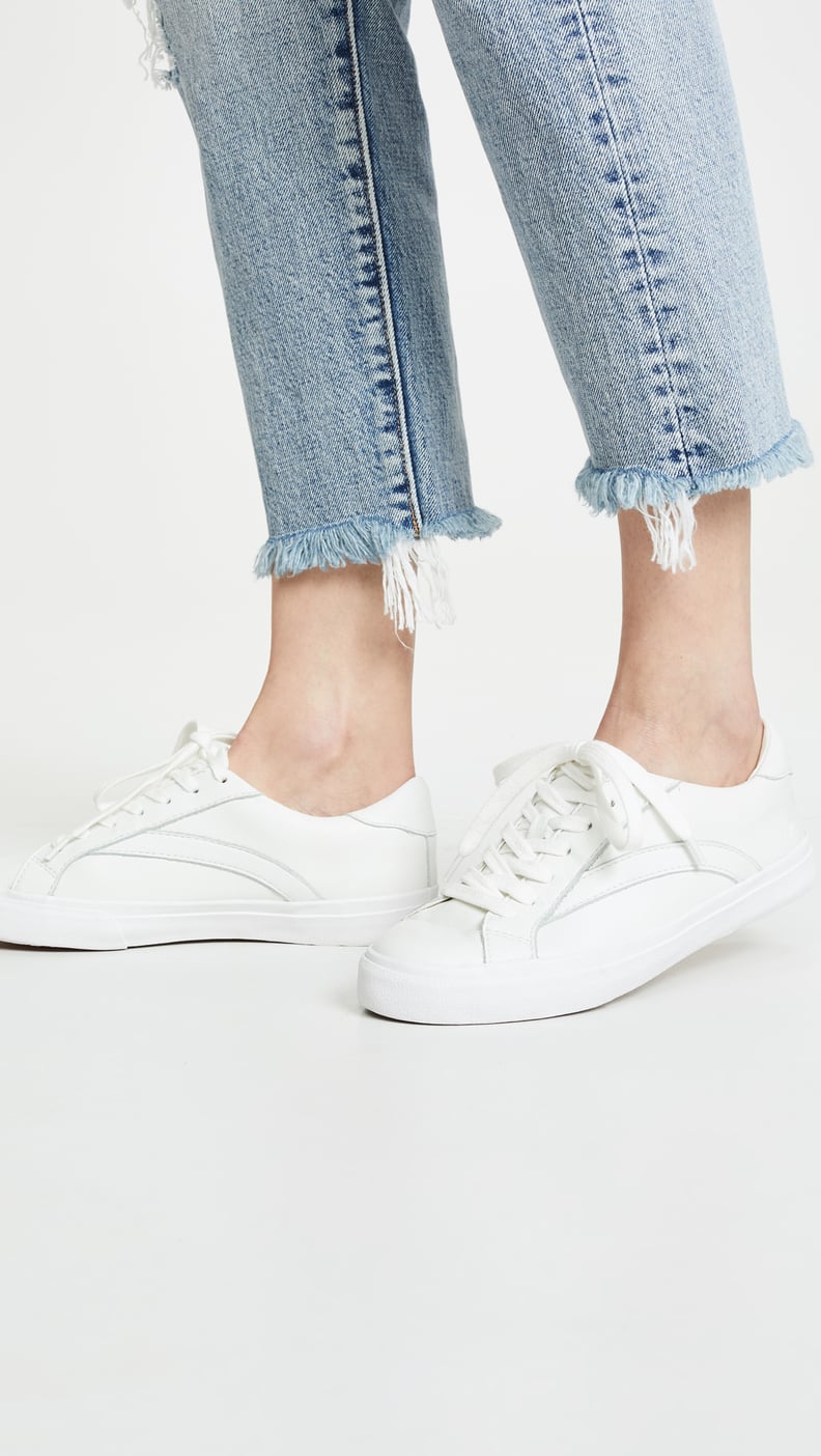 Jennifer Aniston Blazer and Sneakers | POPSUGAR Fashion