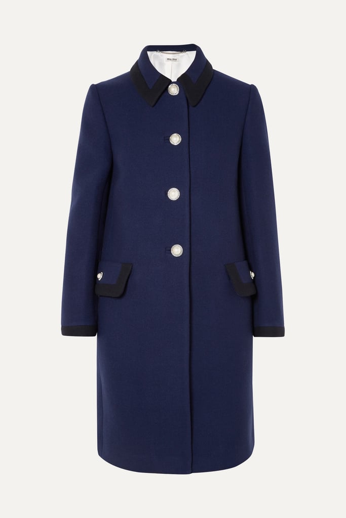 Miu Miu Embellished Wool Coat