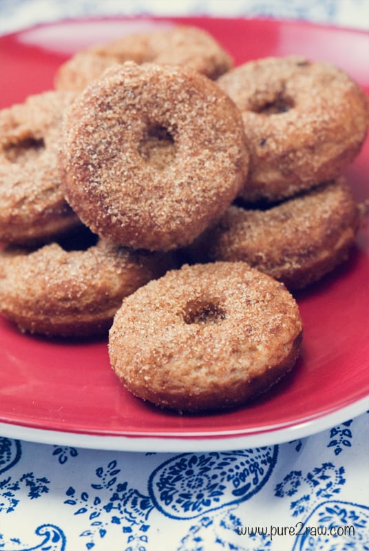 Mini Vegan Vanilla Doughnuts