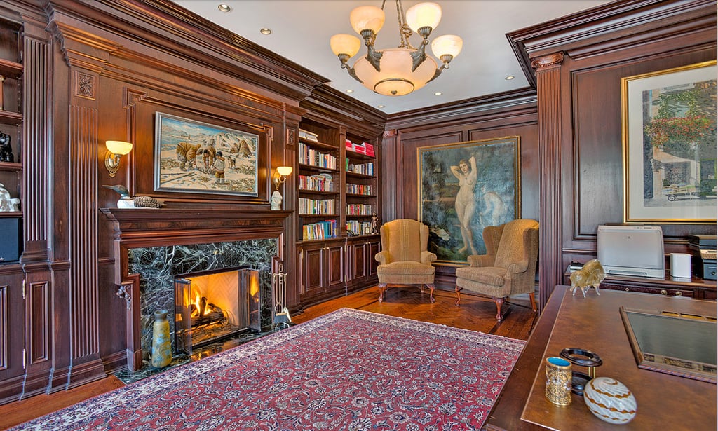 Time to get your study on? Head into this well-appointed office.