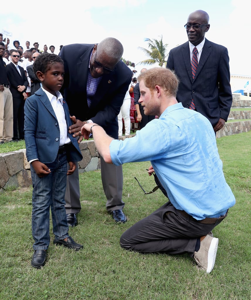 Prince Harry Dancing With Kids in the Caribbean 2016