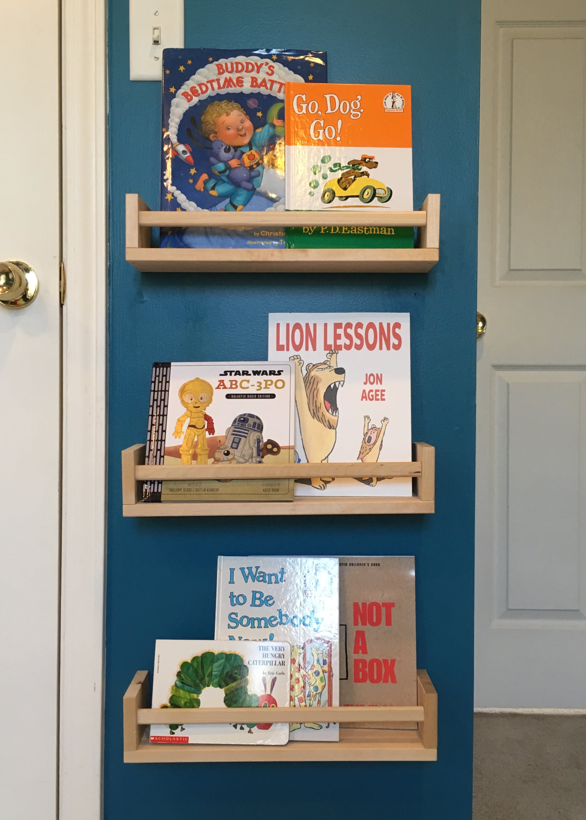 ikea children's book wall shelf