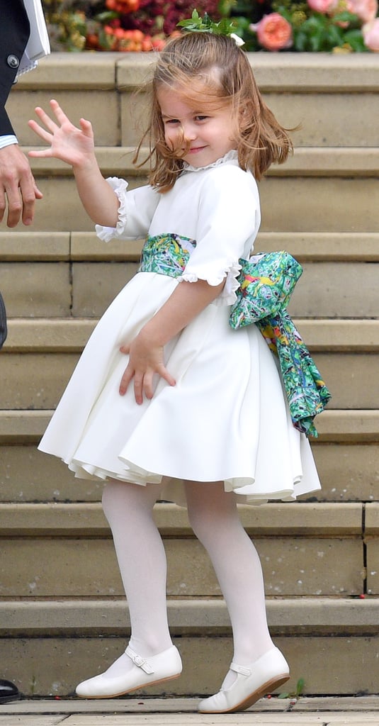 Pictures of Princess Charlotte Waving