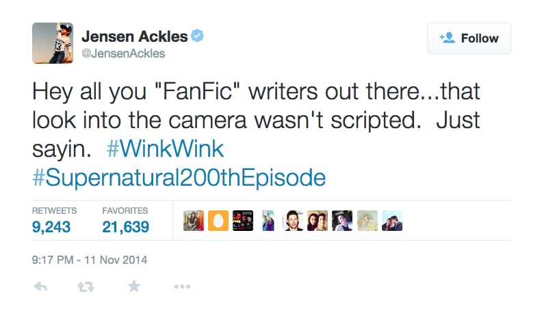 Funny Jensen Ackles Tweets Popsugar Celebrity