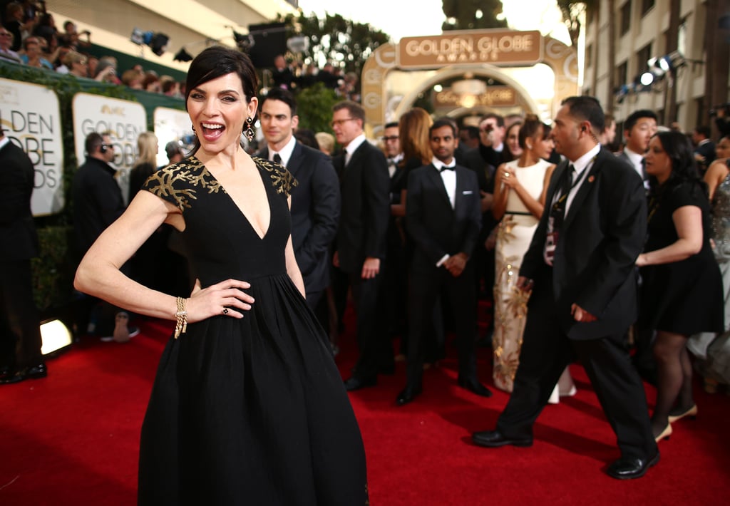 Julianna Margulies stopped traffic for a smiley red carpet pic.