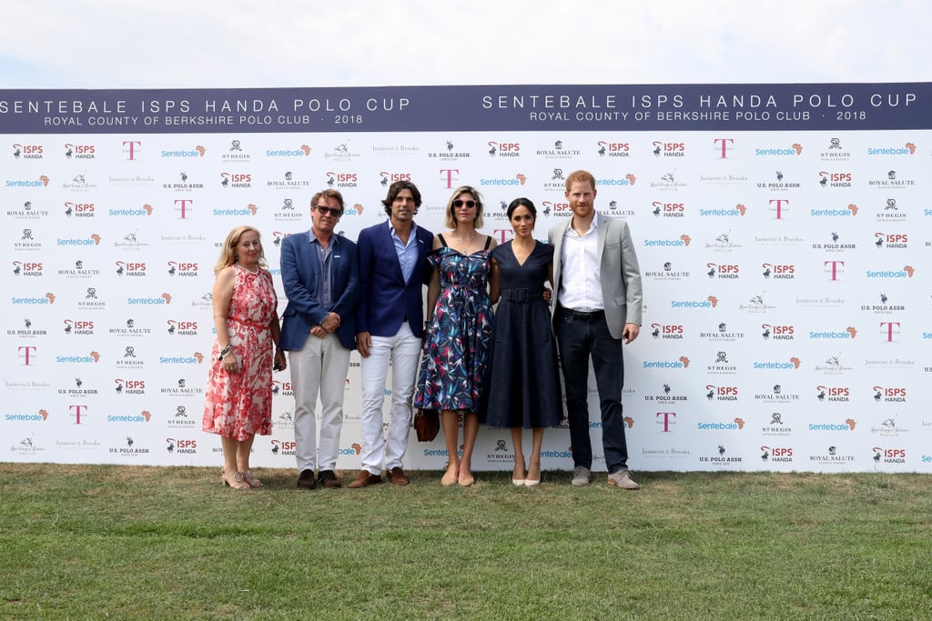 Prince Harry and Meghan Markle at Sentebale Polo 2018