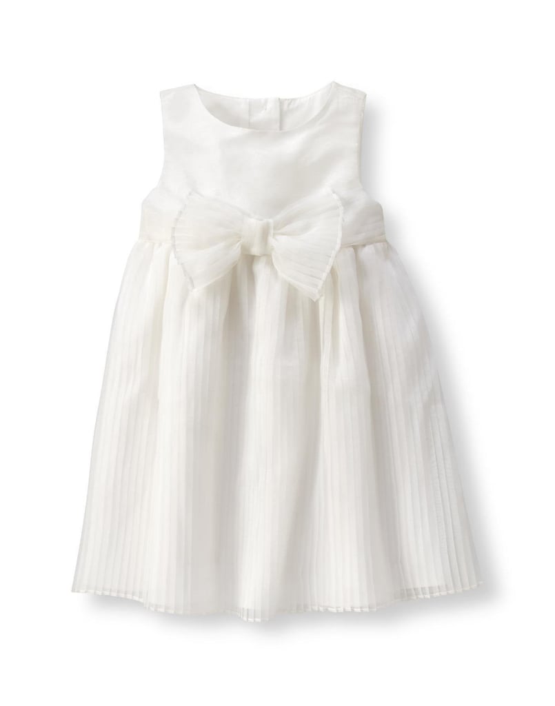 Pleated organza dress
