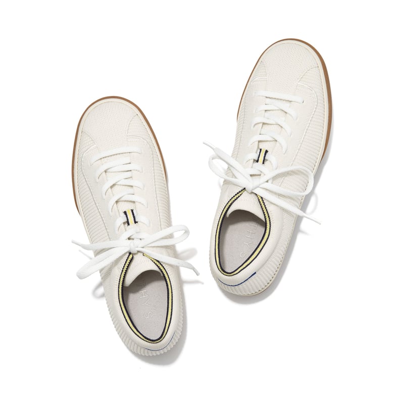 Rothy's Lace-Up Sneakers in Vanilla