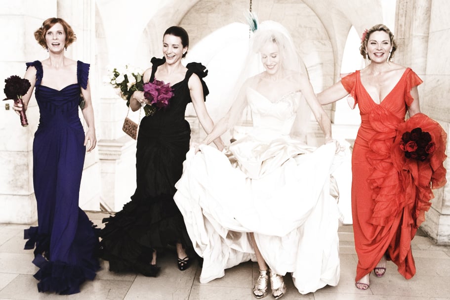 the bride and the bridesmaid