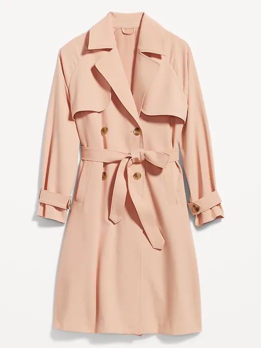 Old Navy Double-Breasted Tie-Belt Trench Coat