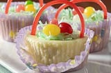 Easter: Mini Cheesecake Baskets