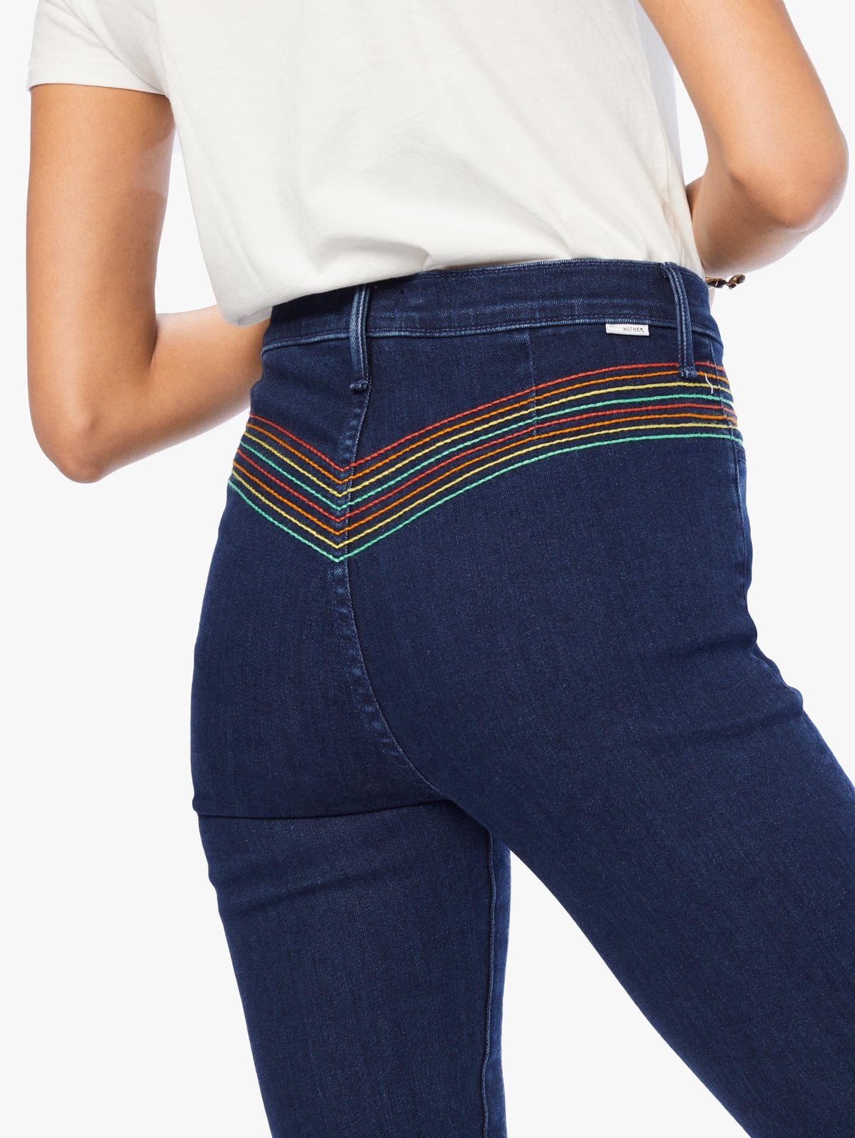 mother jeans rainbow