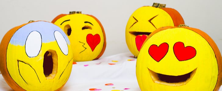 DIY Emoji Pumpkins
