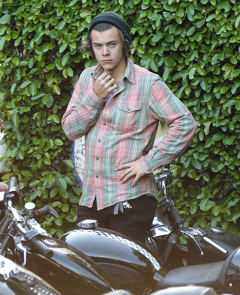 Harry Styles on a Motorcycle