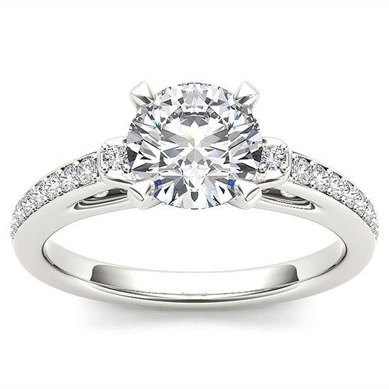 1 CT. T.W. Round White Diamond 14K Gold Engagement Ring