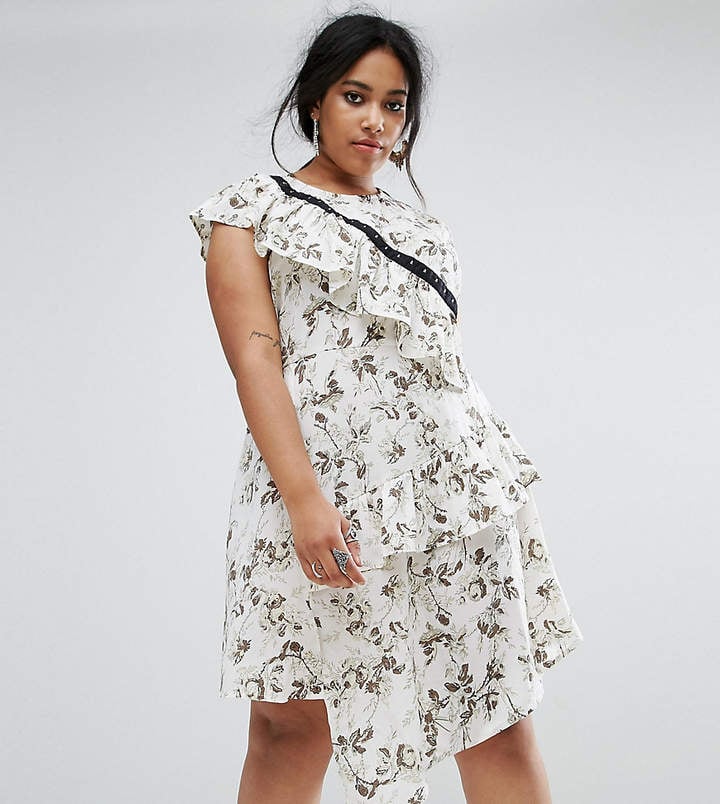 ASOS Tea Dress With Hook & Eye