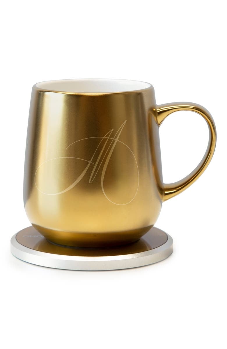 OHOM Ui Monogram Golden Mug & Warmer Set