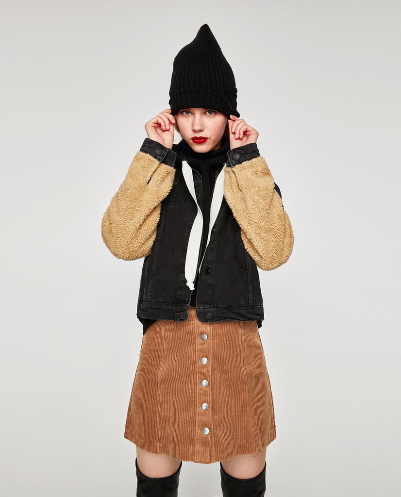 Zara Corduroy Mini Skirt